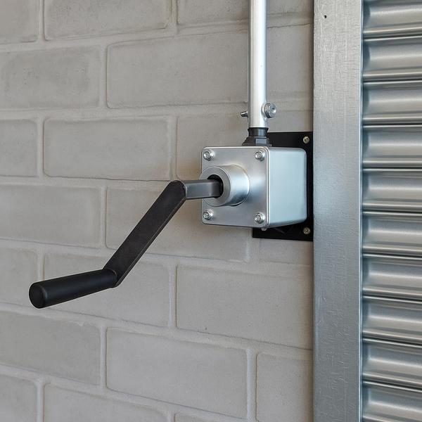 Gear operated rolling shutters are a durable and practical choice for securing commercial, industrial, and residential properties. These shutters are manually operated using a gear mechanism, allowing smooth and controlled movement with minimal effort. Known for their strength and reliability, they provide effective protection against theft, harsh weather, and unauthorized access.Ideal for properties in Bangalore, gear operated rolling shutters are designed to withstand frequent use while requiring minimal maintenance.Their sturdy construction and user-friendly design make them a trusted solution for enhancing security without compromising on convenience or performance.