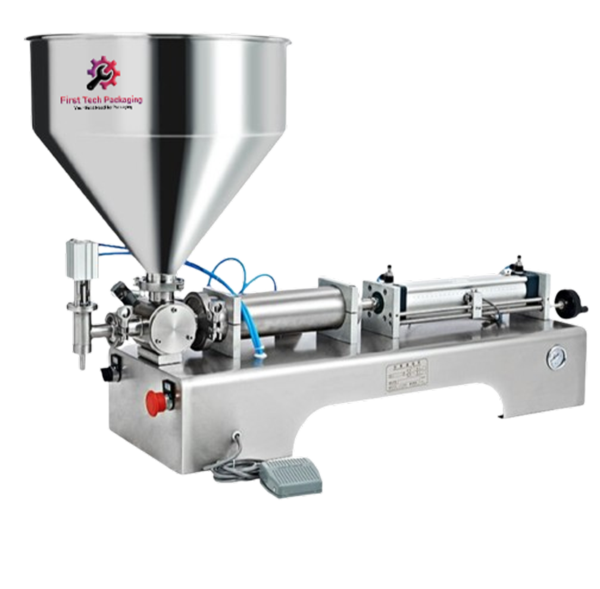 First Tech Packaging, Indore, We have an exclusive range of High-Quality at Low-Cost Semi-Automatic Single Nozzle Pneumatic Paste Filler [10 ML - 100 ML] 