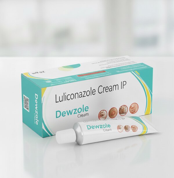 Dewzole Cream is a highly effective antifungal medication formulated with Luliconazole IP, specially developed to treat a wide range of fungal skin infections. It works by stopping the growth and spread of fungi, thereby eliminating the infection from its root and providing long-lasting relief.This fast-acting cream is widely recommended for treating conditions such as ringworm, athlete’s foot, jock itch, and other fungal infections of the skin. Dewzole Cream not only treats the infection but also helps relieve uncomfortable symptoms like itching, redness, burning sensation, scaling, and irritation, restoring the natural health and smoothness of the skin.The advanced formulation of Dewzole Cream allows it to penetrate deep into the affected skin layers, ensuring rapid action and preventing recurrence of infection. Its light, non-greasy texture absorbs quickly into the skin without leaving sticky residue, making it suitable for convenient everyday use.With regular use as directed by a healthcare professional, Dewzole Cream effectively clears fungal infections and protects the skin from future flare-ups. It is suitable for adults and provides visible improvement within a few days of consistent application.Dewzole Cream stands as a reliable solution for maintaining clean, healthy, and infection-free skin.