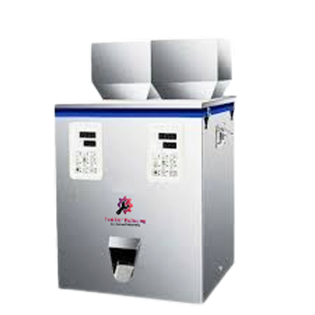 First Tech Packaging, Indore, we have an exclusive range of best quality at low-cost Semi Automatic Double-Head Weigh Filler for Granules & Powder Weighing & Filling [1gm - 100gm] with highest weighing accuracy.It is the best in segment and highly used in small scale industries to save their time from manual weighing process. Highest Accuracy in Weighing along with Compact Size and also provides ease in process to use in packaging line. 