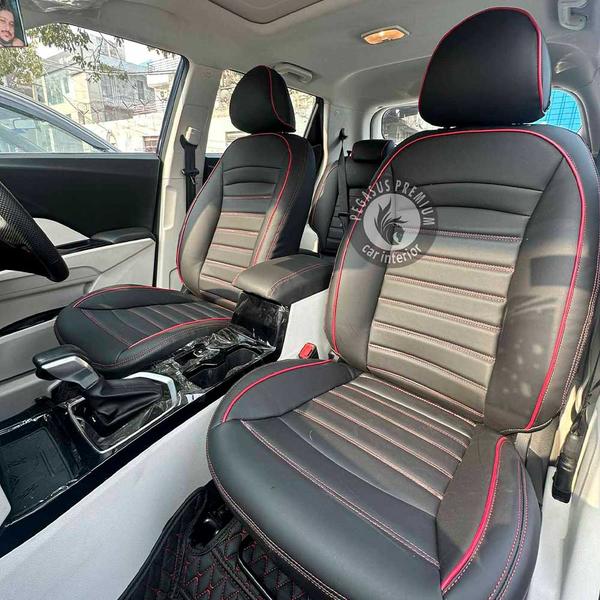 Air-bag friendly seat coversPU Leatherette with 2-Year WarrantyCustomize colors and designs according to your choiceBucket-Fitted, UV-Resistant, Dustproof & Tear-resistant100% Perfect Fitting & Super Soft MaterialMaintainable and easy to clean using a wet cloth.