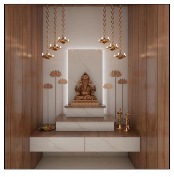 Custom Pooja Mandir & Pooja Room Interior Design Services product image