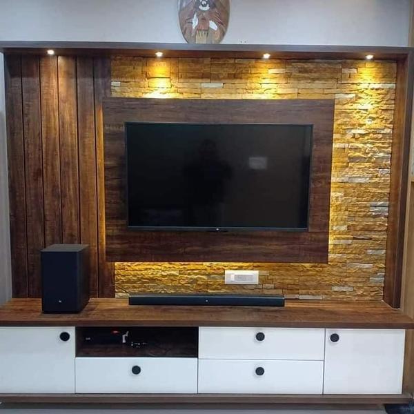 TV Unit Wall Panel Renovation in Chennai