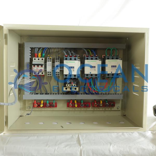 Protect your heavy machinery and ensure a smooth operational start every time with Ocean Electricals' high-quality Star Delta Starter Panels. Located in the industrial hub of Surat, we provide robust, pre-assembled, and tested starter solutions designed to handle the rigorous demands of industrial applications.Key Features & Benefits:Reduced Starting Current: Our starters effectively limit high inrush currents, preventing damage to your motor windings and reducing strain on your power supply infrastructure.Smooth Operation: By reducing starting torque, they ensure a gentle start for pumps, compressors, and conveyors, minimizing mechanical shock and extending the lifespan of your equipment.Reliability & Durability: Built with quality switchgear components suitable for the heavy loads of the marine and industrial sectors, these panels are engineered to last.Compliance & Safety: All panels meet industry safety standards, ensuring reliable performance in demanding environments like factories and marine vessels.Ideal For:Water PumpsAir CompressorsConveyor SystemsLarge Industrial FansTextile MachineryWe are Surat's trusted supplier, offering competitive pricing on all our electrical solutions.Contact Ocean Electricals today at +91 79906 83535 to get a quote for your industrial motor control needs!