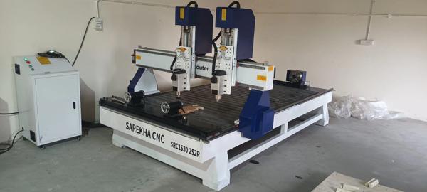 Rotary wood carving machine In Coimbatore | Sarekha CNC
Sarekha CNC are a leading Rotary Wood Carving Machine Manufacturer in India, offering advanced and precision-engineered machines for detailed wood carving and 3D rotary engraving applications. Our rotary wood carving machines are designed to deliver high accuracy, smooth finishes, and consistent output for traditional and modern woodworking industries.
These machines are ideal for carving wooden pillars, columns, statues, table legs, chair legs, bed posts, balusters, and decorative wooden components.