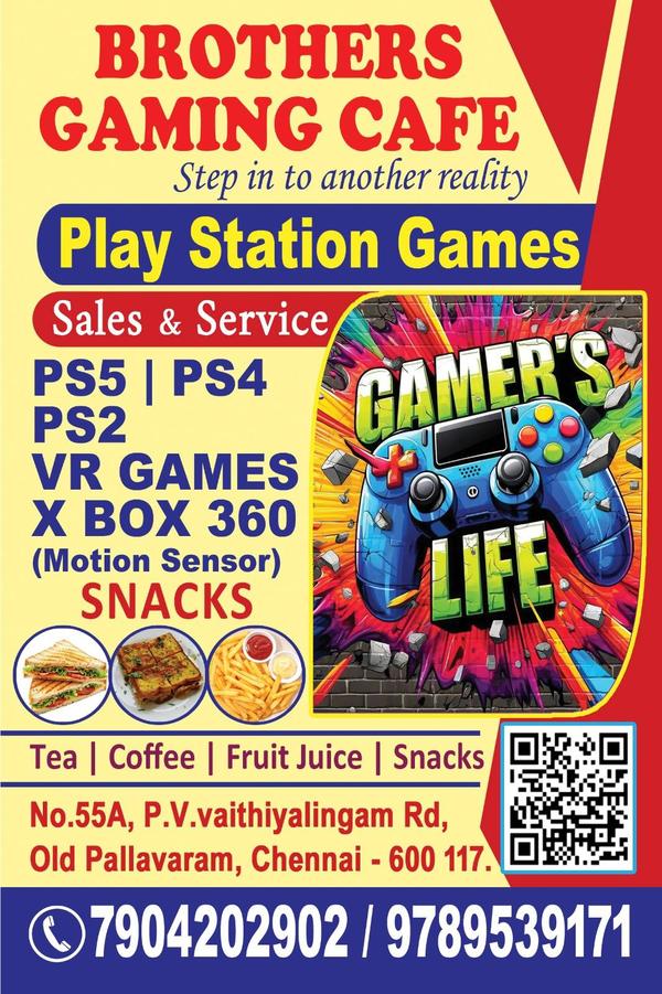 You can enjoy Games with snacks.