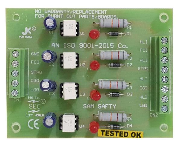 The Elevator/Lift Safety card is used in the Elevator control panel for safety.
