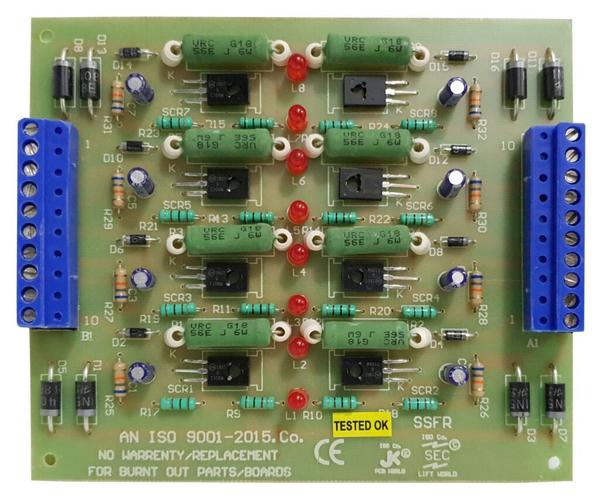 The Elevator/Lift SSFR card is used in the Elevator control panel for a specific purpose.