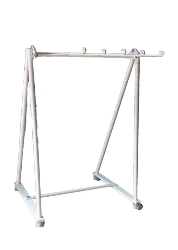 Specification:Type: Medical Apron Stand (for Lead/Protective Aprons)Construction: Heavy-duty mild steel / stainless steel frameFinish: Epoxy powder-coated / corrosion-resistant finishDesign: Vertical stand with multiple hanging arms or hooksCapacity: Holds 2–5 lead aprons (depending on model)Arms/Hooks: Rounded edges to prevent apron damageBase: Wide, stable base for enhanced balanceMobility: Mounted on smooth-rolling castor wheelsCastors: 4 swivel castors, with 2 lockable brakesLoad Bearing: Suitable for heavy lead apronsHeight: Approx. 1500–1800 mm (customizable)Application: X-ray rooms, radiology departments, diagnostic centersMaintenance: Easy to clean, low maintenanceSafety: Stable structure to prevent tippingHospital Furniture Manufacturer in India/Gurgaon/Delhi NCRBest Medical furniture supplier/Manufacture in Gurgaon/Delhi NCRHospital Medical Equipments supplier/Manufacture in Gurgaon/Delhi NCR