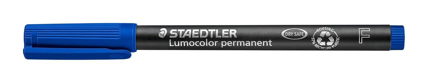 Staedtler Lumocolour Permanent Marker Fine Line Width - , Blue