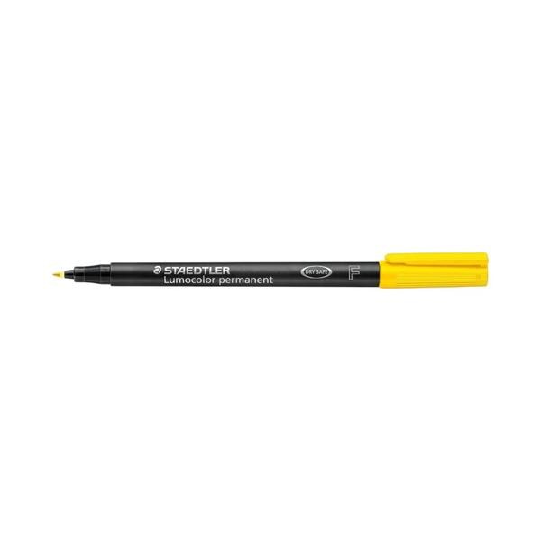 Staedtler Lumocolour Permanent Marker Fine Line Width - YELLOW 