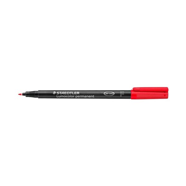 Staedtler Lumocolour Permanent Marker Fine Line Width - RED