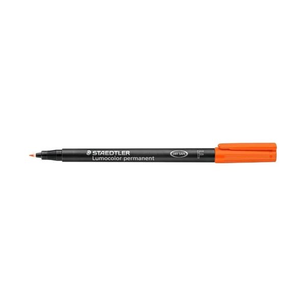 Staedtler Lumocolour Permanent Marker Fine Line Width - ORANGE 