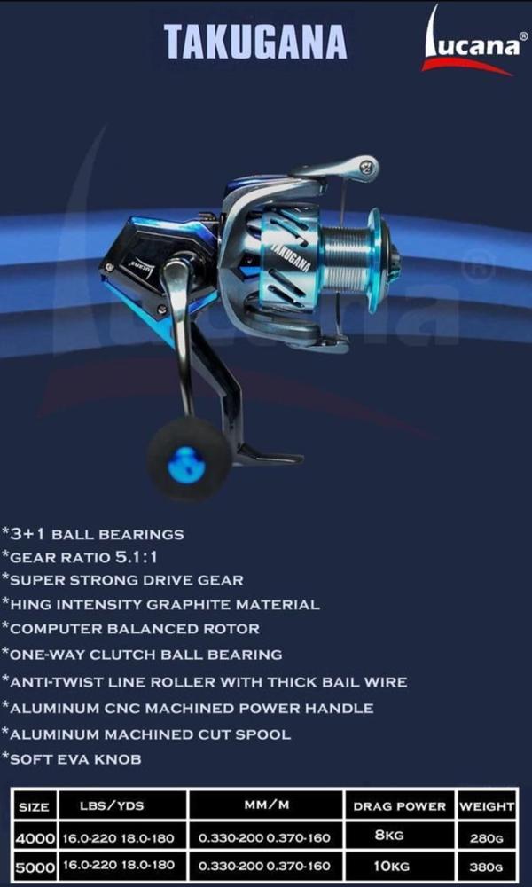 LUCANA TAKUGANA TG 4000 SPINNING REEL  product image