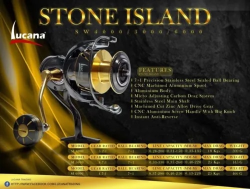 LUCANA STONE ISLAND 5000 SPINNING REEL  product image