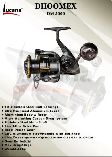 DHOOMEX DM 5000 SPINNING REEL  product image