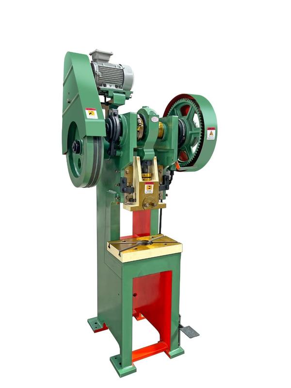 10 TON POWER PRESSCapacity: 10 TonsCrankshaft Diameter: 100 mmPower Source: MechanicaStoke Length Adjustment: 6-51Machine Weight  Approx 565 KGMaterial: Mild SteelMachine Size: 1830X710X660Motor Power: 1 HPBed Hole Diameter: 82Bolster Area: 381X228X50Bed Size: 300X178X50Height Of Bolster: 660Hole In Bed: 32Distance Between Bed To Ram: 203