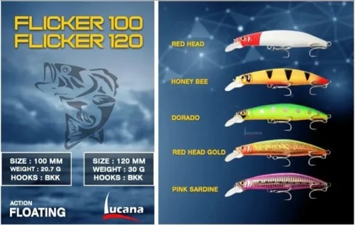 LUCANA FLICKER 120MM 30G FLOATING  product image