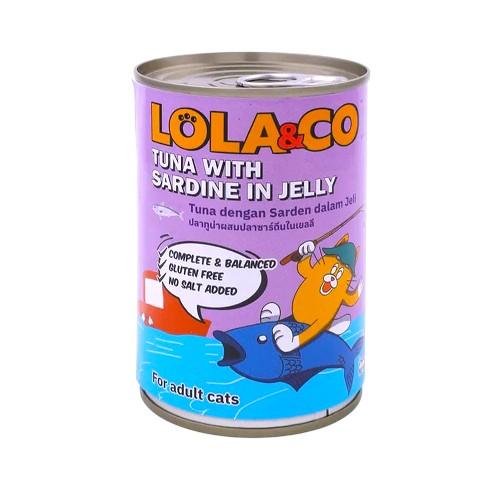 Lola & Co Can Tuna with Sardine in Jelly 400gm