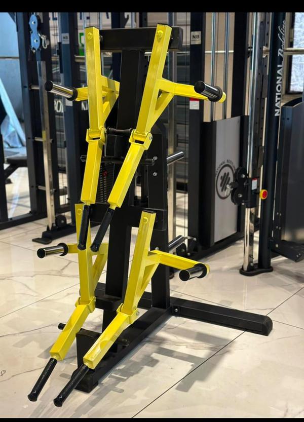 Plate loaded lateral gym machine 