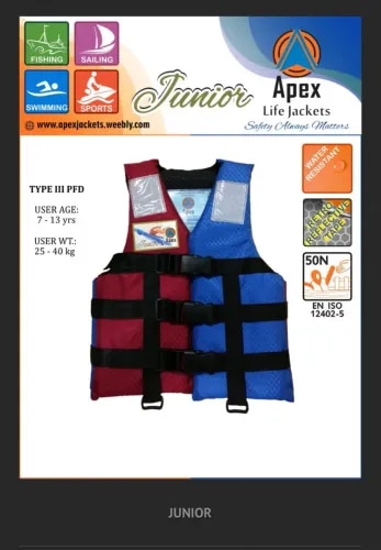 APEX JUNIOR LIFE SWIMMING JACKET  product image