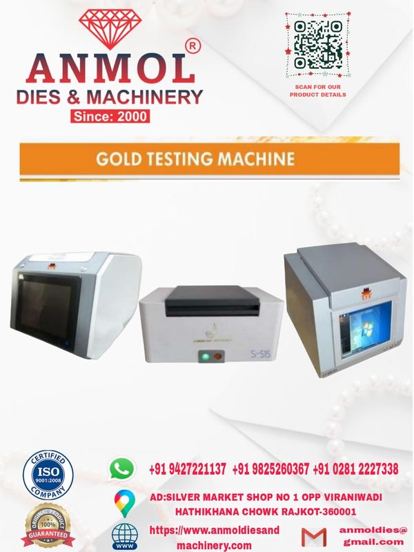 Anmol Dies & Machinery – Advanced Gold Testing Machines for Accurate Purity Analysis | Trusted Jewellery Testing Solutions Since 2000
Anmol Dies & Machinery – Manufacturer & Supplier of High-Precision Gold Testing Machines, Jewellery Testing Equipment & Assaying Solutions | ISO Certified Company – Since 2000
Anmol Dies & Machinery is a trusted manufacturer and supplier of advanced gold testing machines in India. Our high-accuracy jewellery testing equipment ensures fast, reliable, and non-destructive gold purity analysis for jewellers, bullion traders, and laboratories. ISO certified company serving the industry since 2000.
#AnmolDiesAndMachinery
#GoldTestingMachine
#GoldPurityTesting
#JewelleryTestingMachine
#GoldAnalyzer
#NonDestructiveGoldTesting
#JewelleryMachinery
#GoldTestingEquipment
#JewelleryTools
#GoldAssayingMachine
#ISO9001Certified
#MadeInIndia
#RajkotMachinery
#JewelleryIndustry
#HallmarkTesting
#PreciousMetalTesting