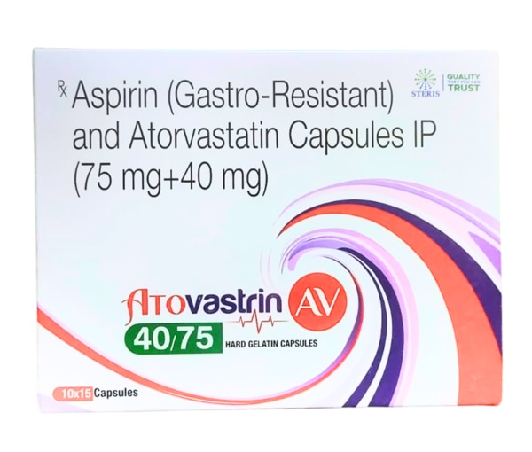 Aspirin IP 75 mg, Atorvastatin Calcium IP 40 mg