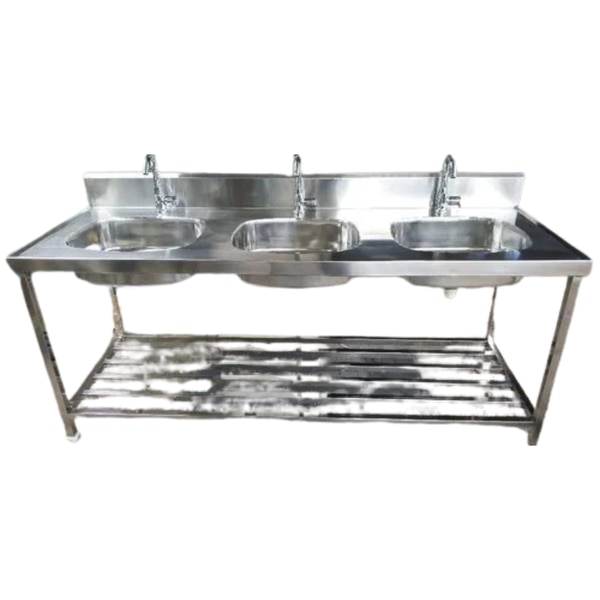 Ss Three Sink Unit
