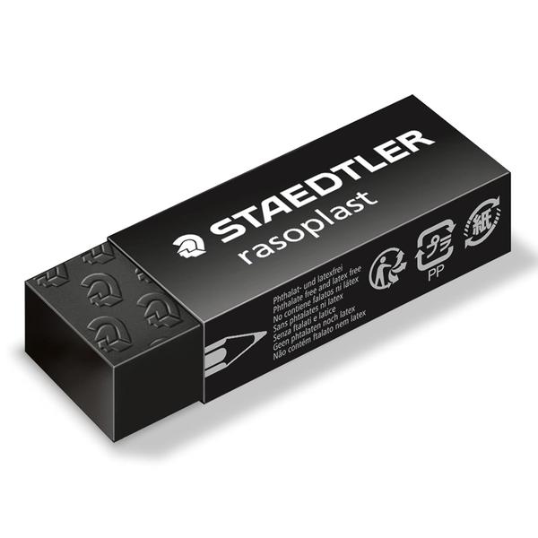 Staedtler 526 B20-9 Rasoplast Eraser - Black
Comfort quality for high-quality erasing performance
Minimal crumbling Protective PP-film with practical tear-and-open strip
Sliding sleeve for convenient handling
No dis-coloration on the paper
Phthalate and latex free
Brand: Staedtler
Color: Black
Recommended Uses For Product: Eraser use for removing pencil marks