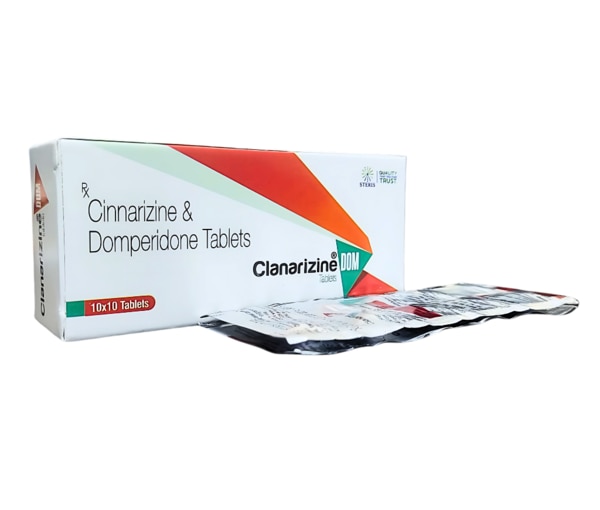 CLANARIZINE DOM represents an advanced pharmaceutical combination that brings together two potent therapeutic agents—Cinnarizine and Domperidone—in a single convenient tablet formulation. This innovative combination medication addresses multiple aspects of vestibular disorders, motion sickness, and associated nausea and vomiting, providing comprehensive relief for patients suffering from these debilitating conditions. Manufactured under stringent quality control standards, CLANARIZINE DOM offers a synergistic approach to managing symptoms that significantly impact quality of life and daily functioning.The combination of Cinnarizine and Domperidone in CLANARIZINE DOM is based on sound pharmacological principles. While Cinnarizine works primarily on the vestibular system to reduce dizziness and vertigo, Domperidone acts as an effective antiemetic to control nausea and vomiting. Together, these two active ingredients provide more comprehensive symptom control than either agent alone, making CLANARIZINE DOM an excellent choice for patients experiencing vestibular disturbances accompanied by gastrointestinal symptoms.This combination therapy is particularly valuable because vertigo, dizziness, and motion sickness are frequently accompanied by nausea and vomiting. Patients suffering from these conditions often find that addressing only one aspect of their symptoms provides insufficient relief. CLANARIZINE DOM's dual-action formula tackles both the underlying vestibular dysfunction and the accompanying gastrointestinal distress, offering patients a more complete therapeutic solution that improves both comfort and functional capacity.Understanding the Active IngredientsCinnarizine is a calcium channel blocker with specific antihistaminic and vestibular suppressant properties. Unlike systemic calcium channel blockers used for cardiovascular conditions, Cinnarizine selectively acts on the blood vessels in the inner ear and brain, improving blood flow to these areas. This enhanced circulation helps reduce the frequency and severity of vertigo attacks while also preventing motion sickness. Cinnarizine also possesses mild antihistaminic effects that contribute to its anti-nausea properties, though this is not its primary mechanism of action.The medication works by blocking calcium channels in the vestibular system, which helps stabilize the sensory organs responsible for balance. By reducing the excessive stimulation of the vestibular apparatus, Cinnarizine decreases the sensation of spinning or imbalance that characterizes vertigo. Additionally, its vasodilatory effects improve microcirculation in the inner ear, which can be beneficial for conditions where reduced blood flow contributes to symptoms.Domperidone is a peripheral dopamine antagonist that acts primarily as a prokinetic and antiemetic agent. Unlike some antiemetic medications that cross the blood-brain barrier and cause sedation or extrapyramidal side effects, Domperidone works predominantly in the peripheral nervous system. It blocks dopamine receptors in the chemoreceptor trigger zone (CTZ) located outside the blood-brain barrier, effectively preventing nausea and vomiting without causing significant central nervous system effects.Domperidone also enhances gastrointestinal motility by promoting coordinated contractions of the stomach and upper small intestine. This prokinetic effect helps empty the stomach more efficiently, reducing feelings of fullness, bloating, and discomfort that often accompany vestibular disorders. By accelerating gastric emptying, Domperidone also reduces the likelihood of gastroesophageal reflux, which can exacerbate nausea in some patients.The combination of these two medications in CLANARIZINE DOM creates a complementary therapeutic effect. While Cinnarizine addresses the vestibular component of dizziness and vertigo, Domperidone manages the gastrointestinal symptoms that frequently accompany these conditions. This dual approach provides more comprehensive symptom relief and improves overall treatment outcomes compared to monotherapy with either agent alone.Clinical Applications and UsesCLANARIZINE DOM is indicated for a wide range of conditions characterized by vertigo, dizziness, and associated nausea. Understanding these clinical applications helps healthcare providers select appropriate candidates for this combination therapy.Vestibular Disorders: The primary indication for CLANARIZINE DOM includes various vestibular disorders that cause vertigo and imbalance. These conditions include Ménière's disease, benign paroxysmal positional vertigo (BPPV), vestibular neuritis, and labyrinthitis. Patients with these disorders experience episodes of spinning sensation, loss of balance, and often severe nausea. CLANARIZINE DOM helps reduce the frequency and intensity of vertigo attacks while controlling the accompanying gastrointestinal symptoms.Motion Sickness: CLANARIZINE DOM is highly effective for preventing and treating motion sickness, whether related to travel by car, boat, airplane, or amusement park rides. The medication can be taken prophylactically before travel or at the onset of symptoms. The combination is particularly useful for individuals who experience severe nausea and vomiting with motion sickness, as Domperidone provides powerful antiemetic effects that complement Cinnarizine's anti-motion-sickness properties.Migraine-Associated Vertigo: Many patients with migraines experience vestibular symptoms, including dizziness, vertigo, and motion sensitivity, either during migraine attacks or as independent episodes. CLANARIZINE DOM can help manage these vestibular manifestations of migraine, reducing both the vertigo and the nausea that often accompany migraine headaches.Post-Concussion Syndrome: Following head injuries, some patients develop persistent dizziness, balance problems, and nausea as part of post-concussion syndrome. CLANARIZINE DOM may provide symptomatic relief for these patients during their recovery period, though it should be used as part of a comprehensive treatment approach that includes rest, gradual return to activities, and vestibular rehabilitation when appropriate.Cerebrovascular Insufficiency: In older adults with reduced blood flow to the brain, symptoms such as dizziness, vertigo, tinnitus (ringing in the ears), and cognitive difficulties may develop. Cinnarizine's vasodilatory properties can improve cerebral circulation, potentially reducing these symptoms. The addition of Domperidone helps manage any associated nausea.Radiation-Induced or Chemotherapy-Induced Nausea: While not a primary indication, some healthcare providers use CLANARIZINE DOM as adjunctive therapy for patients undergoing cancer treatment who experience both nausea and dizziness. Domperidone's strong antiemetic properties are particularly valuable in this context.Key Benefits of CLANARIZINE DOMThe unique combination of Cinnarizine and Domperidone in CLANARIZINE DOM offers numerous advantages that make it a preferred choice for managing vestibular disorders and associated symptoms.Comprehensive Symptom Control: The primary benefit of CLANARIZINE DOM is its ability to address multiple symptoms simultaneously. Rather than requiring patients to take separate medications for vertigo and nausea, this combination provides unified treatment in a single tablet. This comprehensive approach improves symptom control across the full spectrum of vestibular disorder manifestations, from the spinning sensation to the gastrointestinal distress that often accompanies it.Improved Patient Compliance: Taking multiple medications can be burdensome, particularly for patients who feel dizzy or nauseated. CLANARIZINE DOM simplifies the treatment regimen by combining two medications in one tablet, making it easier for patients to adhere to their prescribed therapy. Better compliance translates to better outcomes, as consistent medication use is essential for managing chronic vestibular conditions.Synergistic Therapeutic Effects: The combination of Cinnarizine and Domperidone creates synergistic effects that enhance overall efficacy. While Cinnarizine reduces vestibular stimulation and improves inner ear blood flow, Domperidone prevents nausea and promotes gastric emptying. This dual action addresses both the cause and consequences of vestibular dysfunction, providing more complete relief than either medication alone.Reduced Central Nervous System Side Effects: Because Domperidone works primarily in the peripheral nervous system rather than crossing the blood-brain barrier extensively, CLANARIZINE DOM causes less sedation and fewer cognitive effects compared to some alternative antiemetic medications. This allows patients to maintain better alertness and function during treatment, which is particularly important for those who need to continue working or performing daily activities.Enhanced Quality of Life: Vertigo and chronic dizziness significantly impair quality of life, limiting mobility, social interactions, and occupational functioning. The nausea and vomiting that accompany these conditions add another layer of disability. By effectively controlling both vestibular and gastrointestinal symptoms, CLANARIZINE DOM helps restore patients' ability to engage in normal activities, improving overall life satisfaction and functional independence.Fast Onset of Action: CLANARIZINE DOM provides relatively rapid symptom relief, with many patients experiencing improvement within 30 minutes to 2 hours after taking the medication. This quick onset is particularly valuable for acute episodes of vertigo or when taking the medication prophylactically before situations that might trigger motion sickness.Suitable for Long-Term Use: For patients with chronic vestibular disorders requiring ongoing treatment, CLANARIZINE DOM is generally safe for extended use when properly monitored by a healthcare provider. The medication maintains its effectiveness over time without significant tolerance development, making it suitable for long-term symptom management.Improved Gastric Emptying: The prokinetic effects of Domperidone benefit not only nausea but also other gastrointestinal symptoms such as early satiety, bloating, and upper abdominal discomfort. Patients with vestibular disorders often develop gastroparesis or delayed gastric emptying secondary to their condition, and Domperidone addresses this issue effectively.Vascular Benefits: Cinnarizine's ability to improve blood flow to the inner ear and brain provides additional benefits beyond symptom control. Enhanced microcirculation may support healing and recovery in conditions where vascular insufficiency contributes to vestibular dysfunction.Side Effects and Safety ConsiderationsLike all medications, CLANARIZINE DOM can cause side effects, though not everyone experiences them. Understanding potential adverse effects helps patients recognize when to seek medical attention and allows healthcare providers to monitor therapy appropriately.Common Side Effects:The most frequently reported side effect of CLANARIZINE DOM is drowsiness or sedation, occurring in approximately 10-20% of patients. This effect is primarily attributable to Cinnarizine's antihistaminic properties. Patients should avoid driving or operating machinery until they know how the medication affects them. Taking the medication at bedtime can minimize daytime drowsiness for some patients.Dry mouth is another common side effect, affecting roughly 10-15% of patients. This occurs due to anticholinergic effects and can be managed by sipping water frequently, chewing sugar-free gum, or using saliva substitutes if severe. Maintaining good oral hygiene is important to prevent dental problems associated with reduced saliva production.Mild gastrointestinal symptoms, including constipation, abdominal discomfort, or changes in bowel habits, may occur. While Domperidone promotes gastric emptying, it can occasionally alter bowel motility. These effects are usually mild and resolve with continued use or dose adjustment.