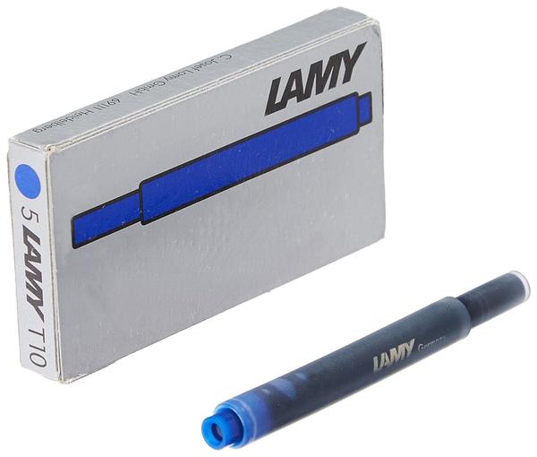 Lamy T-10 Blue Cartridge

Premium Quality: Authentic Lamy T10 fountain pen ink cartridges designed for smooth and consistent writing experience
Color Choice: Blue-black ink provides a sophisticated and professional appearance suitable for both business and personal use
Pack Contents: Set of 5 ink cartridges ensuring long-lasting writing supply for your Lamy fountain pen
Easy Installation: Quick-snap cartridge design allows for clean and hassle-free ink replacement
Ink Performance: Specially formulated ink ensures optimal flow and quick-drying properties for smudge-free writing