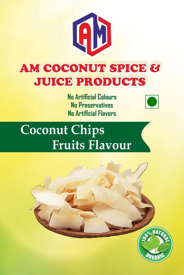 AM Coconut Chips – Delicious Fruit Flavour | A Crunch of Tropical Taste are premium-quality snacks made from carefully selected fresh coconut slices, expertly processed and blended with refreshing fruit flavours. Each chip delivers the natural richness of coconut combined with a delightful fruity twist, creating a unique tropical snacking experience that is both crispy and flavorful. The chips are thinly sliced and processed to achieve a light, even crunch, making every bite enjoyable and satisfying.Produced under strict hygienic conditions, AM Coconut Chips maintain consistent quality, taste, and texture. Advanced processing techniques help preserve the natural character of coconut while ensuring the fruit flavours are evenly distributed without overpowering the original taste. The result is a perfectly balanced snack that appeals to all age groups and suits a wide range of taste preferences.AM Coconut Chips are highly versatile and convenient. They can be enjoyed straight from the pack as a ready-to-eat snack, served with tea or coffee, added to snack mixes, or used as a crunchy topping for desserts, ice creams, yogurt, and smoothie bowls. Their appealing aroma, crisp texture, and vibrant flavour make them ideal for everyday snacking as well as premium offerings in hotels, cafés, and retail outlets.Packed in food-grade, moisture-resistant packaging, AM Coconut Chips retain their freshness, crunch, and fruity flavour for a longer shelf life. Available in attractive pack sizes suitable for retail and bulk supply, they are designed to meet the needs of households, HORECA segments, and export markets.Combining premium coconut quality, delicious fruit flavour, and cost-effective value, AM Coconut Chips deliver a snack experience that is tropical, indulgent, and trustworthy. They are the perfect choice for consumers seeking a flavorful, crunchy snack with a refreshing twist.