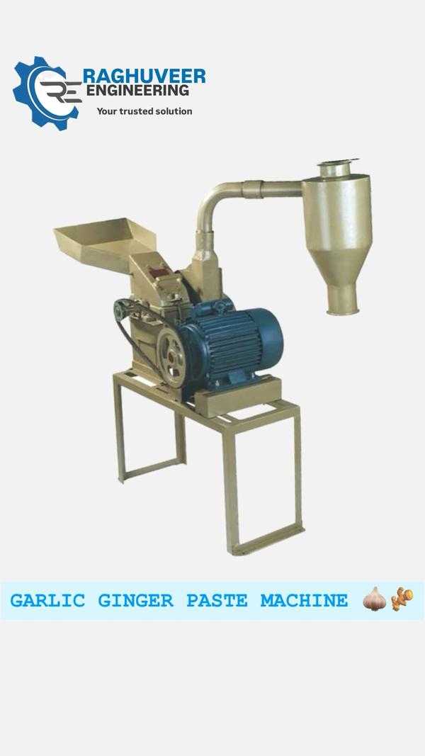 Garlic Paste Making Machine ManufacturersWe are also supply in Andhra Pradesh, Arunachal Pradesh, Assam, Bihar, Chhattisgarh, Goa, Gujarat, Haryana, Himachal Pradesh, Jharkhand, Karnataka, Kerala, Madhya Pradesh, Maharashtra, Manipur, Meghalaya, Mizoram, Nagaland, Odisha, Punjab, Rajasthan, Sikkim, Tamil Nadu, Telangana, Tripura, Uttar Pradesh, Uttarakhand, and West BengalCapacity	100 kg/hrAutomation Grade	AutomaticMaterial of Construction	Stainless SteelAlso Suitable for	GarlicUsage/Application	IndustrialCountry of Origin	Made in IndiaVoltage	380 VPower Source	ElectricFrequency	50 HzMaterial	Stainless SteelWelcome to RAGHUVEER ENGINEERING - Your Trusted Partner for Garlic Peeling Solutions!  Looking for the perfect garlic peeling machine for your processing needs? You've come to the right place! At RAGHUVEER ENGINEERING, we specialize in designing, manufacturing, and delivering high-quality garlic peeling machines that streamline your production process and enhance efficiency.  Product Features: Cutting-edge technology for precise and efficient peeling Stainless steel construction for durability and hygiene User-friendly interface for easy operation Customizable options to suit your specific requirements Compact design for space-saving installation  Our Range of Machines: 10kg to 30kg/hr : Ideal for small-scale operations or restaurant kitchens. 50kg to 100kg/hr : Perfect for medium-sized production facilities. 150 to 1000kg/hr : Designed for large-scale industrial processing.  Why Choose [Manufacturer Name]? Over 19 years of experience in the industry. Dedicated customer support team to assist you every step of the way. Global shipping options available for worldwide delivery. Comprehensive warranty coverage for peace of mind.  Contact Us Today! Ready to revolutionize your garlic peeling process? Contact us today to learn more about our products and how they can benefit your business. Don't settle for anything less than the best – choose RAGHUVEER ENGINEERING for all your garlic peeling needs!