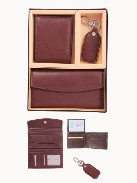Upgrade your everyday essentials with this premium brown leather wallet, designed for both men and women who value style and durability. Crafted from high-quality genuine leather, the wallet features a smooth finish, classic design, and long-lasting strength for daily use.The wallet offers ample space for cash, cards, and IDs while maintaining a slim, comfortable profile that fits easily in pockets or bags. Paired with a matching leather key chain, this set adds a touch of elegance and convenience to your everyday carry.Perfect for personal use or as a thoughtful gift, this leather wallet and key chain combo blends timeless style with practical functionality.