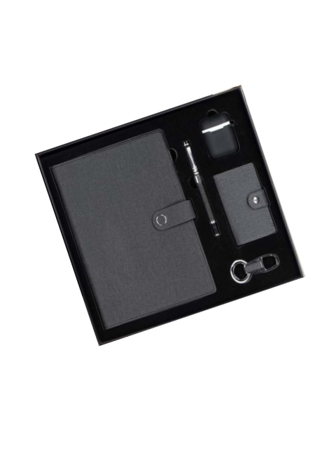 Make a lasting impression with our premium Executive Corporate Gift Combo, thoughtfully curated for professionals and business occasions. This elegant set combines utility, style, and modern tech essentials—perfect for employee onboarding, client appreciation, festive gifting, and corporate events.Combo Includes:📔 Executive Diary – Premium-quality pages with a classy finish for daily planning and notes🖊️ Metal Pen – Smooth writing experience with a sleek executive look💼 Visiting Card Holder – Compact and stylish for professional networking🔑 Keychain – Durable and elegant everyday accessory🎧 AirPods – High-quality wireless earbuds for calls, music, and meetingsKey Features:Ideal for corporate gifting, conferences, promotions & festive hampersCustom branding options available (logo printing/engraving)Premium packaging for a professional presentationSuitable for bulk orders