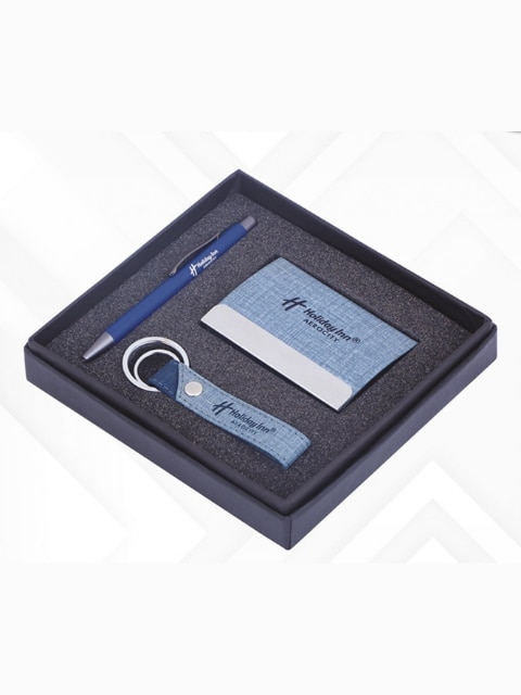 Present your brand with understated elegance through our Matte Leather Finish Executive Gift Combo from Nishant Enterprises. Designed for modern professionals, this premium set combines a sleek matte leather aesthetic with everyday utility—making it an ideal choice for corporate gifting, client appreciation, and executive giveaways.Combo Includes:💼 Matte Leather Finish Card Holder – Slim, stylish holder for business cards with a refined executive look🖊️ Premium Pen – Smooth-writing pen with a sleek, professional design🔑 Keychain – Durable keychain with a matching matte leather finish for everyday useKey Features:Elegant matte leather-finish design for a premium appearanceIdeal for corporate gifting, promotions & festive hampersCustom branding available (logo embossing/engraving/printing)Premium gift packaging for a professional presentationSuitable for bulk orders