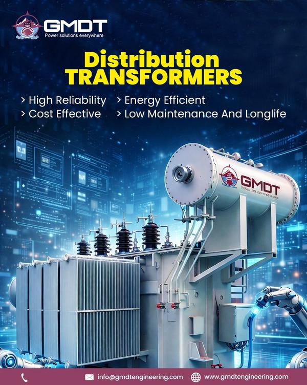 ⚡ Distribution Transformer Manufacturer in UAE | Reliable Power Solutions🏭 Trusted Distribution Transformer Manufacturer in UAEAs a leading Distribution Transformer Manufacturer in UAE, we deliver high-quality, energy-efficient transformers designed to meet the region’s demanding power requirements. Our transformers ensure safe, stable, and uninterrupted electricity distribution for residential, commercial, industrial, and utility projects across the UAE.🔧 High-Performance Distribution TransformersOur distribution transformers are engineered using advanced technology, premium raw materials, and strict quality control to perform reliably in UAE’s extreme climatic conditions.✅ Oil-filled & Dry-type Distribution Transformers✅ Capacity range from small kVA to high-rating transformers✅ Designed for long service life and low maintenance✅ High efficiency with minimal energy losses🌍 Designed for UAE ConditionsWe understand the UAE’s environment. Our transformers are built to withstand:🌡️ High ambient temperatures🏜️ Dusty & sandy conditions💧 High humidity in coastal regions⚡ Continuous and fluctuating load demandsThis makes our distribution transformers ideal for Dubai, Abu Dhabi, Sharjah, Ajman, Ras Al Khaimah, Fujairah, and across the UAE.🏗️ Applications of Our Distribution TransformersOur transformers are widely used in:🏢 Residential & commercial buildings🏭 Industrial plants & factories🏥 Hospitals & data centers🛍️ Shopping malls & infrastructure projects⚡ Utility substations & renewable energy systems🧪 Quality, Safety & ComplianceWe manufacture transformers that comply with IEC, IS, and international quality standards, ensuring safety, durability, and performance.🔍 Rigorous testing before dispatch🛡️ Enhanced insulation & protection systems📉 Low no-load and load losses🌱 Energy-efficient & eco-friendly design🚚 Supply & Export Across UAEWe provide timely delivery and professional support across the UAE, supported by expert engineering and responsive after-sales service.📦 Secure packing & safe transportation🛠️ Technical assistance & installation support🤝 Long-term service and maintenance solutions⭐ Why Choose Us as Your Distribution Transformer Manufacturer in UAE?✔️ Proven manufacturing expertise✔️ Customized transformer solutions✔️ Competitive pricing✔️ Reliable performance & long lifespan✔️ Trusted by clients across the Middle East📞 Contact GMDT Engineering – Distribution Transformer Manufacturer UAE 📧 Email: bde@gmdtengineering.com 📱 Mobile: +91-798 494 1273