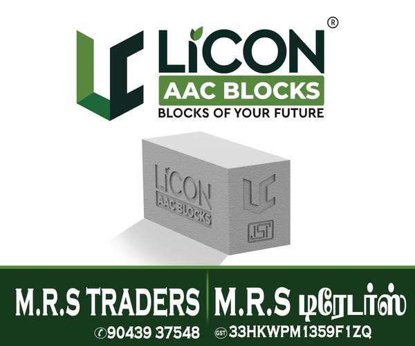 LICON AAC Blocks – MRS TradersMRS Traders is a reliable supplier of LICON AAC Blocks, offering modern and efficient building solutions for residential, commercial, and industrial projects. LICON AAC Blocks are lightweight yet strong, providing excellent thermal insulation, sound resistance, and fire protection. Manufactured with precision and eco-friendly materials, these blocks help reduce construction time, minimize structural load, and improve overall building durability. At MRS Traders, we ensure the supply of genuine LICON AAC Blocks with consistent quality, competitive pricing, and timely delivery, making us a preferred choice for builders, contractors, and construction professionals.