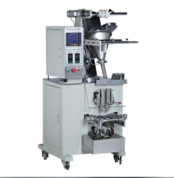 Capacity	501- 1000 Pouch per hourPackaging Type	PouchFiling Type	Cup FillerBrand	Raees IndustryPouch Capacity	10-50 gramsPouch Length	10 - 12 inchesDriven Type	ElectricAutomation Grade	AutomaticI Deal In	New and Second HandMachine Power	1-2 HPCountry of Origin	Made in India