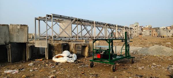 Aluminium Hydraulic Tower Ladder – Battery Operatedaluminium hydraulic tower ladder (battery operated) is a robust and efficient access solution designed for safe work at height in industrial, commercial, and maintenance environments. Manufactured from high-strength aluminium alloy, it offers excellent durability, corrosion resistance, and lightweight handling.This tower ladder is equipped with a battery-operated hydraulic lifting system that enables smooth, controlled vertical movement at the touch of a button. The hydraulic mechanism provides precise height adjustment with minimal effort, improving productivity and reducing operator fatigue.Designed with safety as a priority, the ladder features a stable tower structure, non-slip steps, guard rails, and a secure working platform. Additional safety systems include overload protection, emergency lowering, and locking mechanisms to ensure safe operation at all times.Its mobile and compact design allows easy positioning and storage, making it ideal for tasks such as equipment installation, facility maintenance, warehouse operations, and electrical work.Key Features:High-strength aluminium tower constructionBattery-operated hydraulic lifting systemSmooth and precise height adjustmentStable tower design with secure working platformNon-slip steps and safety guard railsEmergency stop and overload protectionSuitable for indoor and outdoor use