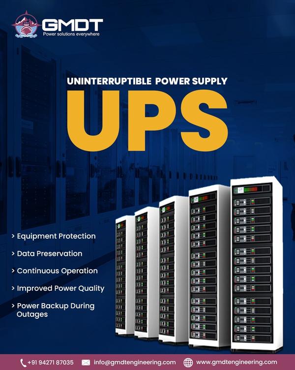 ⚡ 1200 kVA UPS in Ghana🔋 High-Capacity Uninterrupted Power for Critical ApplicationsA 1200 kVA UPS in Ghana is the ideal power backup solution for industries and facilities that cannot afford downtime. Designed to deliver continuous, stable, and clean power, our 1200 kVA Uninterruptible Power Supply systems protect mission-critical operations from power failures, voltage fluctuations, and electrical disturbances common in demanding environments.🏗️ Built for Heavy-Duty PerformanceOur 1200 kVA UPS systems are engineered with advanced IGBT technology, high efficiency power modules, and intelligent control systems, ensuring reliable performance even under extreme load conditions.⚙️ Key Features of 1200 kVA UPS🔹 True online double-conversion technology🔹 High efficiency & low operating cost🔹 Fast transfer with zero downtime🔹 Intelligent battery management system🔹 Scalable & customizable configurations🔹 Robust design for tropical climates🏢 Applications Across Industries in Ghana🏥 Hospitals & Healthcare Facilities🏭 Manufacturing & Industrial Plants🏦 Banks & Financial Institutions📡 Data Centers & Telecom Networks🛢️ Oil & Gas & Mining Operations🏢 Commercial Buildings & AirportsA 1200 kVA UPS ensures uninterrupted operations where power reliability is critical.🛡️ Quality, Safety & Compliance✔️ IEC & International Standards✔️ High overload capacity✔️ Advanced protection against surges & short circuits✔️ Proven reliability & long service lifeEach system undergoes strict quality testing before delivery.Why Choose Our 1200 kVA UPS in Ghana?⭐ Expertise in large-capacity UPS systems⭐ Custom battery backup solutions⭐ High efficiency & energy savings⭐ Professional installation & support⭐ Fast delivery & technical assistanceWe support Ghana’s growing industrial and infrastructure sectors with dependable power solutions.🚀 Powering Ghana Without InterruptionIf you are searching for a reliable 1200 kVA UPS supplier in Ghana, our systems are designed to protect your critical loads and ensure business continuity—no matter the power challenge.📞 Contact GMDT Engineering – 1200 kVA UPS Supplier in Ghana 📧 Email: bde@gmdtengineering.com 📱 Mobile: +91-798 494 1273