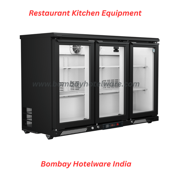 The 3 Door Back Bar Refrigerator is a high-capacity, heavy-duty commercial refrigeration unit designed for bars, hotels, restaurants, cafés, pubs, lounges, and high-volume beverage counters. Engineered with robust construction and advanced cooling technology, this refrigerator delivers consistent cooling performance, energy efficiency, and long-term reliability in demanding hospitality environments.This commercial 3 door back bar refrigerator offers spacious storage for bottled beverages, soft drinks, mixers, and bar essentials, ensuring quick access and smooth service during peak hours. The three-door design allows organized storage and maintains uniform internal temperature, making it ideal for professional bar and restaurant setups.As a reliable supplier of heavy duty kitchen equipment, durable hotelware utensils, commercial refrigeration equipment, and fancy crockery, we provide the 3 Door Back Bar Refrigerator in Nagpur with supply across India, meeting the needs of modern hospitality and institutional kitchens. Easy to operate, low maintenance, and designed for continuous commercial use, this unit enhances efficiency and presentation at bar counters.Tags:3 Door Back Bar Refrigerator, Commercial Back Bar Fridge India, Bar Refrigerator for Hotel, Beverage Cooler for Restaurant, Heavy Duty Kitchen Equipment Supplier India, Back Bar Refrigerator Dealer Nagpur, Hotel Refrigeration Equipment India, Bar Cooling Refrigerator