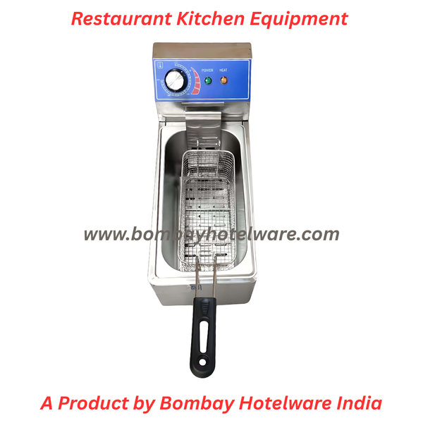 The 6 Litre Electric Deep Fryer is a heavy-duty commercial frying machine designed for hotels, restaurants, cafés, cloud kitchens, food courts, and catering services. Manufactured using high-grade stainless steel, this fryer offers excellent durability, fast heating, and reliable performance for continuous use in professional kitchen environments.

With a 6 litre oil capacity, this commercial electric deep fryer is ideal for frying fast-food items such as french fries, nuggets, samosas, pakoras, cutlets, momos, and more, delivering consistent crisp results every time. It features uniform heat distribution and accurate temperature control, ensuring efficient frying while reducing oil wastage.

As a trusted supplier of heavy duty kitchen equipment, fancy crockery, and durable hotelware utensils, we provide the 6 Litre Electric Deep Fryer in Nagpur with supply across India, suitable for institutional kitchens and modern food outlets. Easy to operate, hygienic in design, and energy-efficient, this fryer is built to handle high-volume frying with long-term reliability.

tags:
6 Litre Electric Deep Fryer, Commercial Deep Fryer India, Electric Fryer Machine for Restaurant, Heavy Duty Kitchen Equipment Supplier India, Hotel Fryer Machine Nagpur, Stainless Steel Deep Fryer, Catering Fryer Equipment India