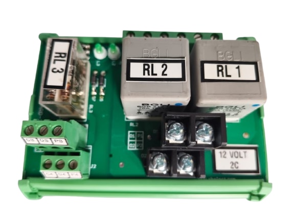 ITEM : RELAY CARD 3 O/P 2C 12 V / MAKE:  / MODEL : / PART NO:  / WEIGHT :  GRAMS / PSC: S49 / PCC: IISO X 1125