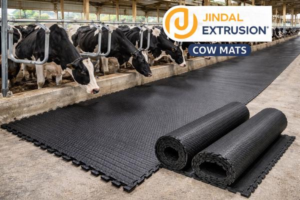 Cow Mats are heavy-duty rubber flooring sheets specially designed for dairy farms and livestock housing, providing a comfortable, anti-slip, and hygienic resting surface for animals.These mats reduce stress on legs and joints, improve standing comfort, and enhance overall animal health, which directly contributes to higher milk yield and productivity.
