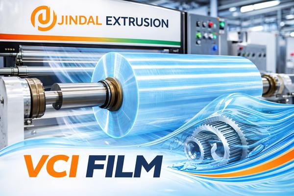 VCI Film (Volatile Corrosion Inhibitor Film) is a specialty polyethylene packaging film infused with corrosion-inhibiting additives that protects ferrous and non-ferrous metals from rust and oxidation during storage and transportation.The film releases VCI molecules that form an invisible molecular protective layer on metal surfaces, preventing moisture, salt, and oxygen attack without affecting the product’s finish.