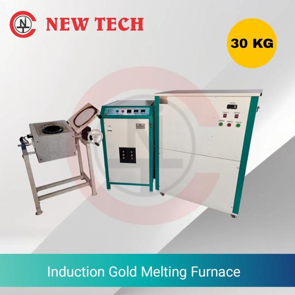 30 Kg Induction Gold Melting Machine With Chilling & Tilting Unit 