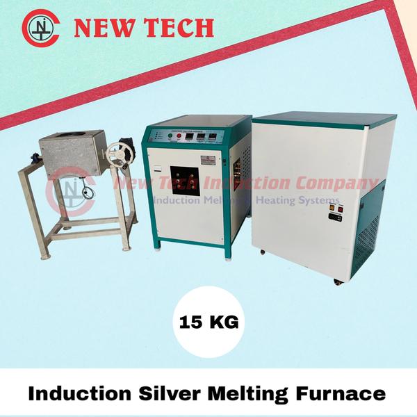 15 Kg Silver Melting Furnace With Chilling & Tilting Unit 
