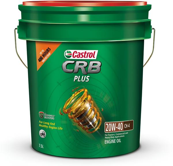 Castrol CRB PLUS is premium multigrade Diesel Engine Oil. Castrol CRB PLUS 20W-40 CH-4 is recommended for use in all naturally aspirated diesel engines fitted in trucks, tractors, buses, goods carrier (LCVs), off highway equipment, 3-wheelers and gensets. Castrol CRB PLUS 15W-40 CI4+ is recommended by Castrol in all turbo charged diesel engines fitted in tractors and agricultural equipments.Castrol CRB Plus 20W40 Diesel Engine Oil Available in 1, 3, 5, 20, 50m 210 Litres Pack.Buy Castrol CRB Plus 20W40 Diesel Engine Oil At Best Price From Power Lube, Contact Us On 9322287227 For More Details.
