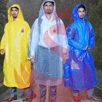 Ponchu (Rain Poncho) is a lightweight, waterproof protective garment manufactured from LDPE/LLDPE or multilayer laminated plastic film, designed to provide complete body protection from rain, moisture, and wind.It is widely used for outdoor work, agriculture, construction, industrial safety, and emergency rain protection due to its durability, flexibility, and easy portability.The poncho is single-piece, hooded, and loose-fit, allowing comfortable movement and ventilation during extended use.